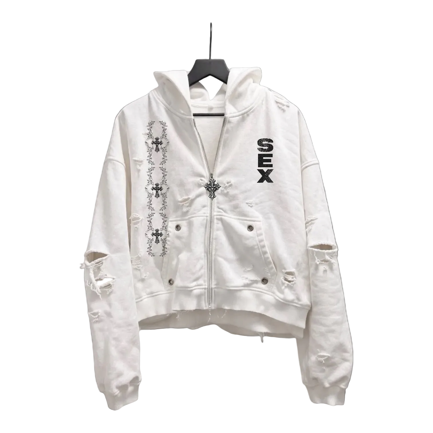 SEX! THRASHED CUSTOM ZIP